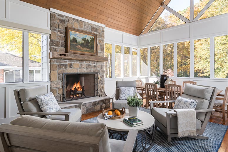 custom patio interior design