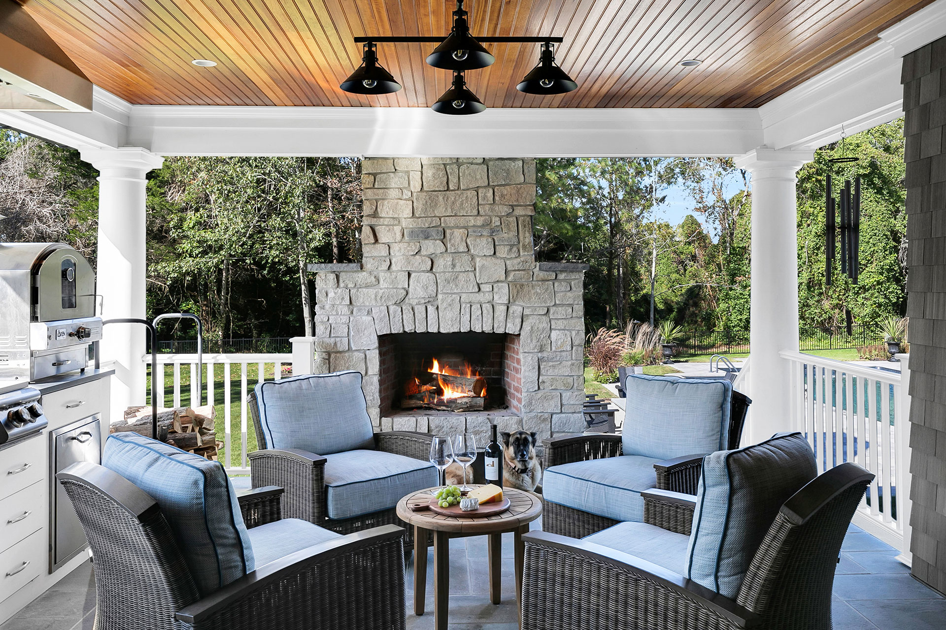 custom patio interior design