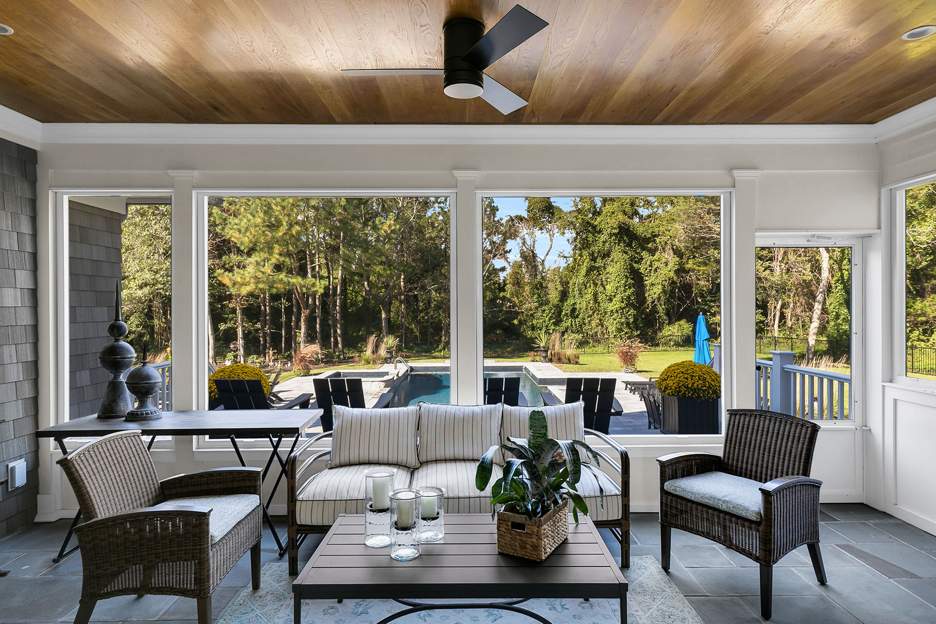 custom patio interior design